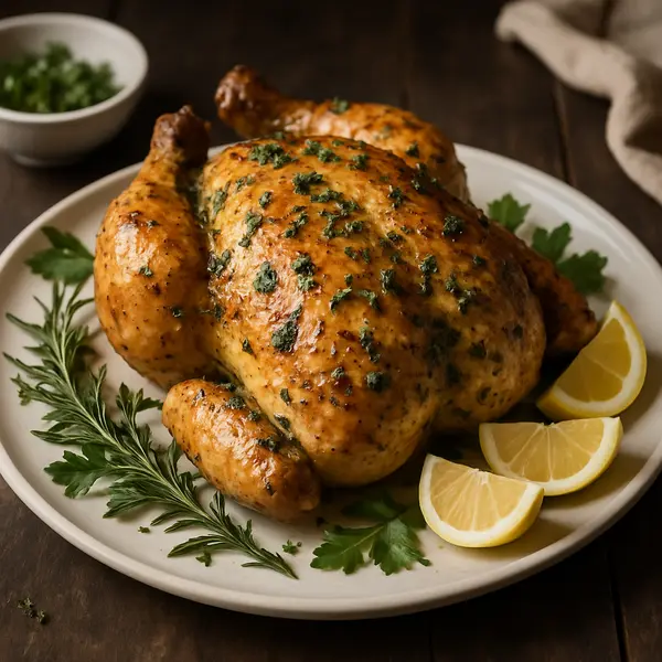 Delicious and Easy Chicken Recipe: Simple Garlic Herb Roast Chicken