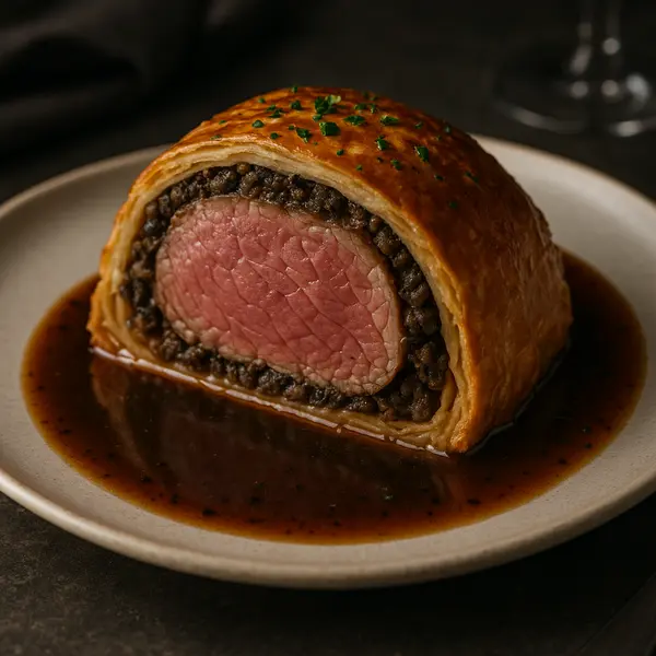 Beef Recipe: Savory Beef Wellington with Mushroom Duxelles and Truffle Essence