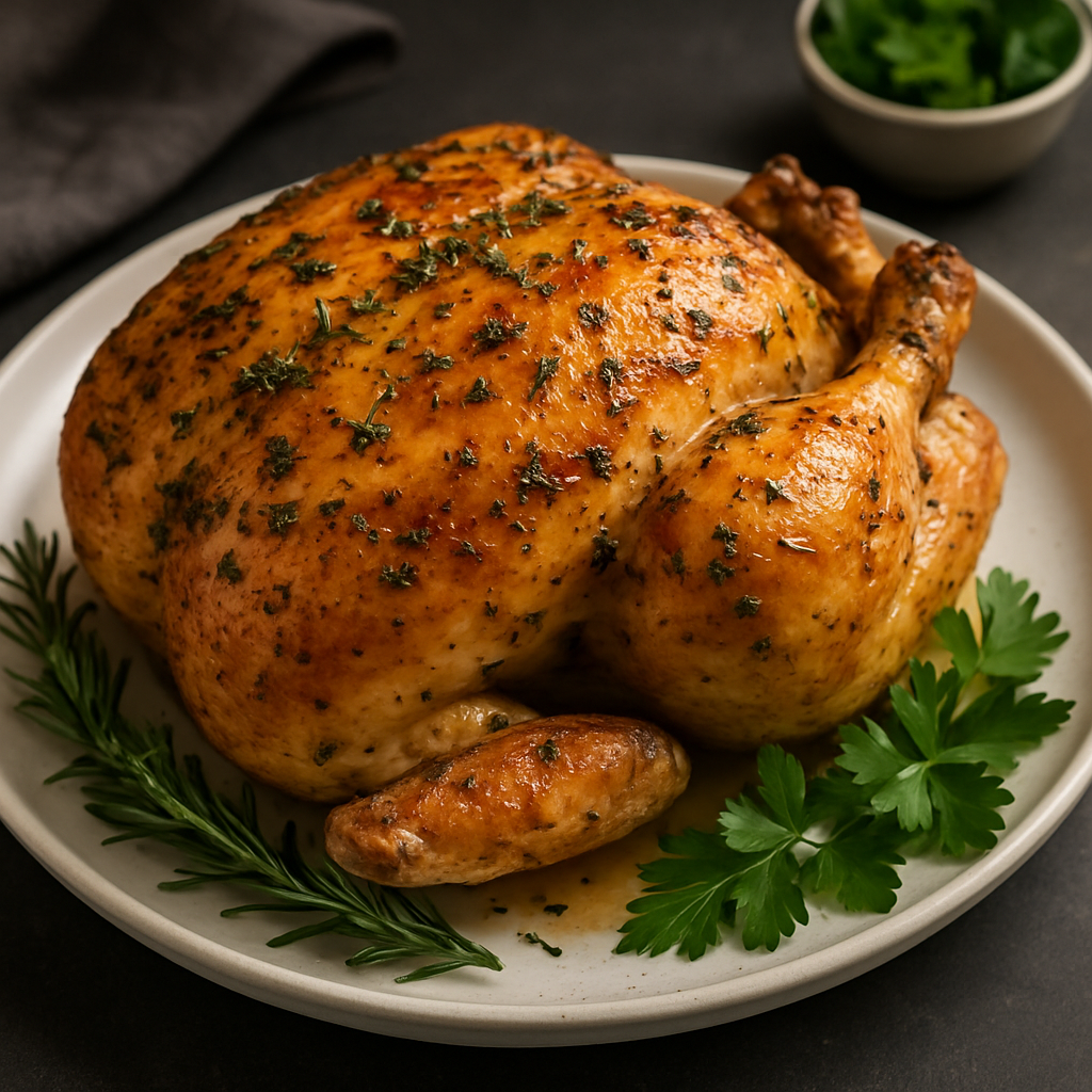 Easy Chicken Recipe: Perfectly Juicy Roasted Chicken with Herbs