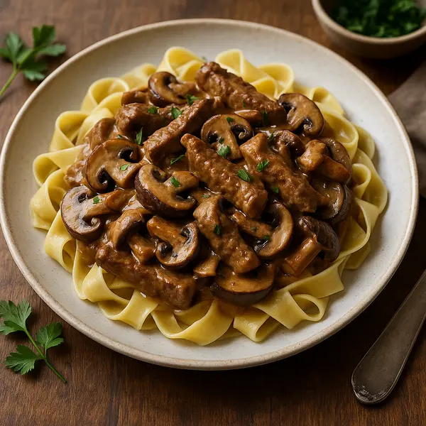 Beef Recipe: Savory Beef Stroganoff with Wild Mushrooms