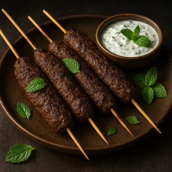 Beef Recipe: Savory Spiced Beef Kofta Kebabs with Mint Yogurt Sauce