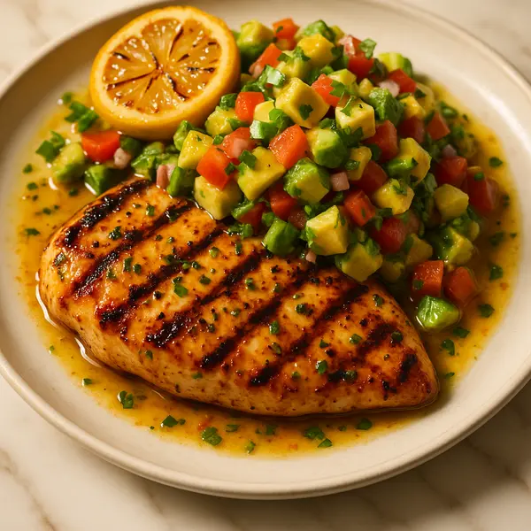 Chicken Recipe: Zesty Citrus Herb Grilled Chicken with Avocado Salsa